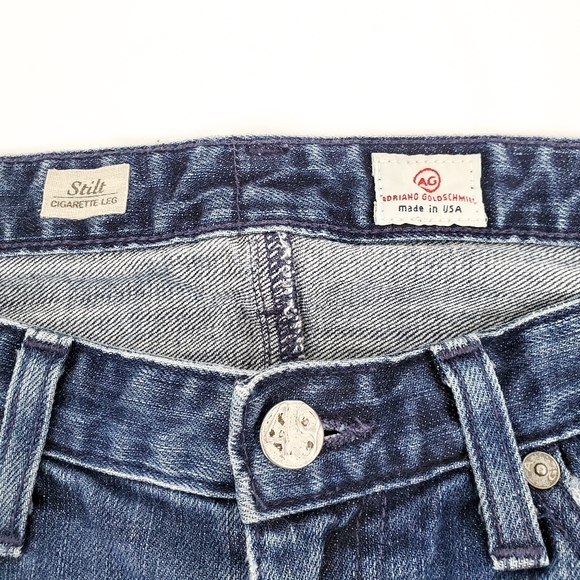 Anthro AG Adriano Goldschmied Cigarette Jeans Size 27 - Picture 11 of 12